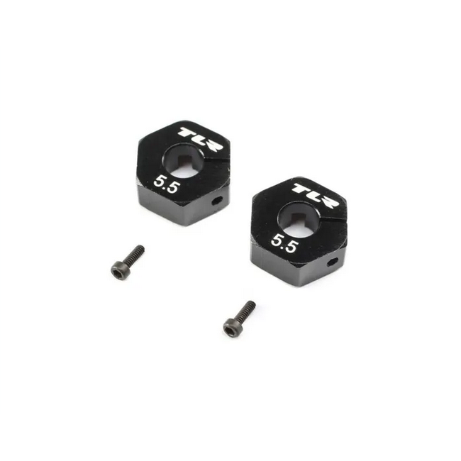 TLR Wheel Hex, 12mm x 5.5mm, 2pcs