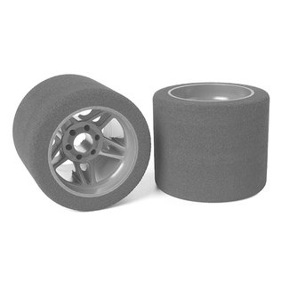 TEAM CORALLY Team Corally - Attack foam tires - 1/8 SSX-8 - 35 shore - Rear - 72mm - Carbon Flex Rims - 2 pcs