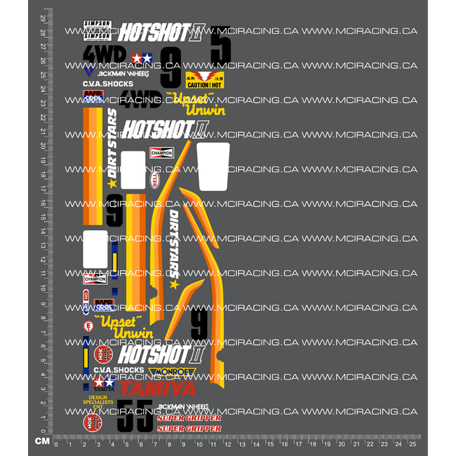 MCI 1/10TH TAM 58062 - HOTSHOT 2 DECALS