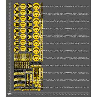 MCI REPRODUCTION DECALS MCI 1/10TH KC LIGHTS V2 DECALS × 2