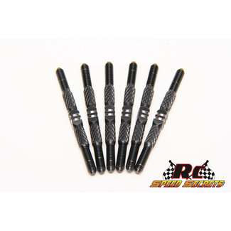 RC SPEED SECRETS RC SPEED SECRETS LOSI 22S No Prep Drag TEXTURED Titanium Turnbuckle Set