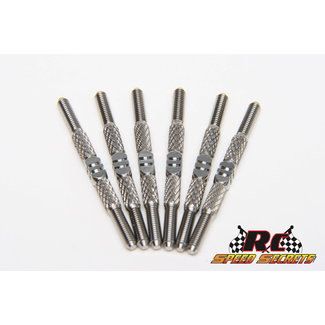 RC SPEED SECRETS RC SPEED SECRETS TLR 22 5.0 Elite TEXTURED Titanium Turnbuckle Set