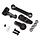 Exotek 22S Drag HD Aluminum Steering Set (Silver/Black)