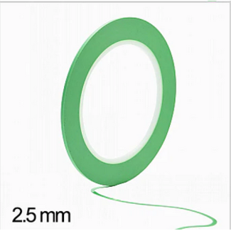 ACE RADIO CONTROLLED MODELS ACE 2.5mm VINYL FINE LINE MASKING TAPE CREAT FOR CURVES 33m