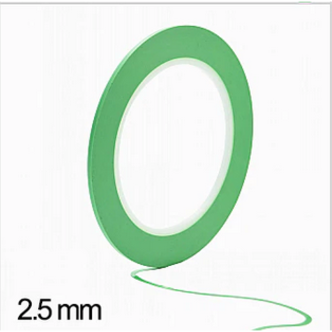 ACE 2.5mm VINYL FINE LINE MASKING TAPE CREAT FOR CURVES 33m