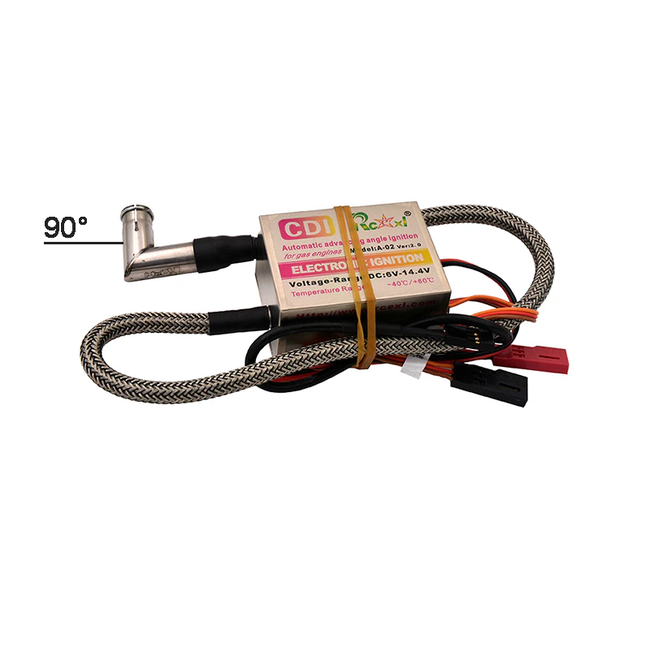 Rcexl Single/ Twin Ignition CDI NGK-ME-8 1/4-32 90 Degree orFor Gas Petrol DLE Engine RC Airplane