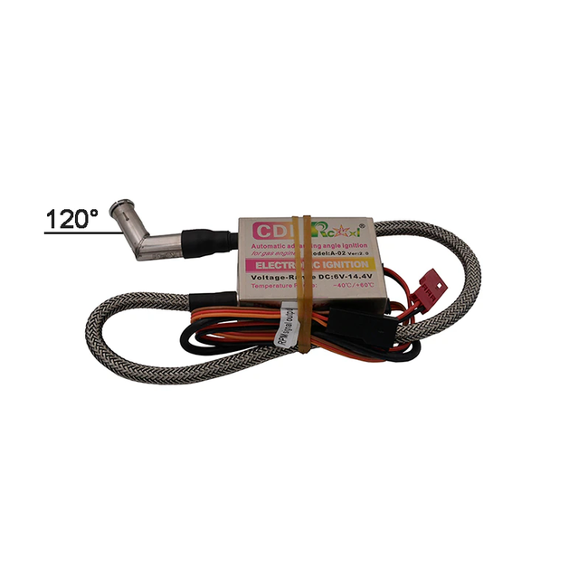 Rcexl Single/ Twin Ignition CDI NGK-ME-8 1/4-32 120 Degree For Gas Petrol DLE Engine RC Airplane