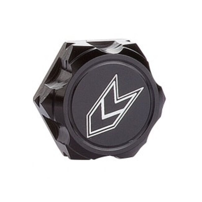 LOUISE Aluminium 1/8 Closed Wheel Nut M12x1.25 BLACK