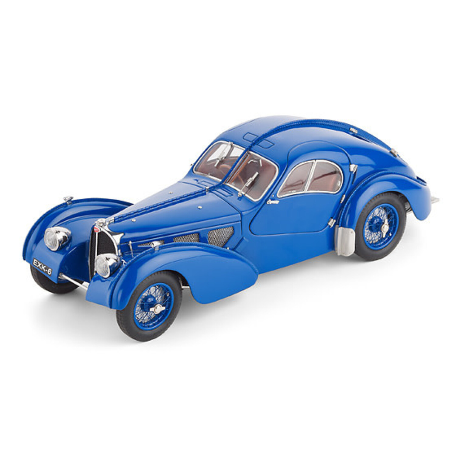 CMC DIECAST CMC Bugatti Typ 57 SC Atlantic Coupé blue, 1938 Chassis-Nr.  57.591 (R.B. Pope) 