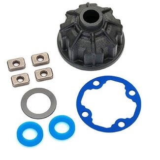 TRAXXAS TRAXXAS Carrier, differential (heavy duty)/ x-ring gaskets (2)/ ring gear gasket/ spacers (4)/ 12.2x18x0.5 PTFE-coated washer (1)