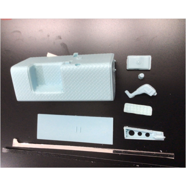 AUSLOWE R Model Mack square tank. Left side. Option 1. 1/25 scale. MB18