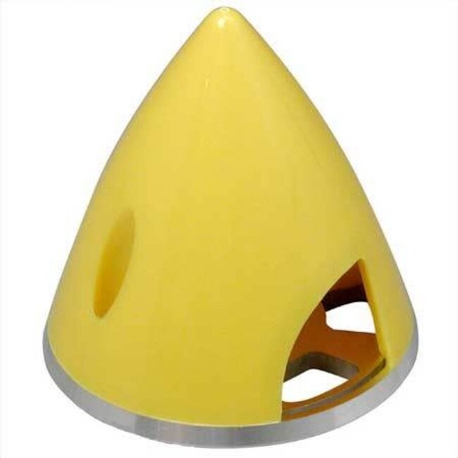 GREAT PLANES  Spinner 2" Nylon/Alum Yellow