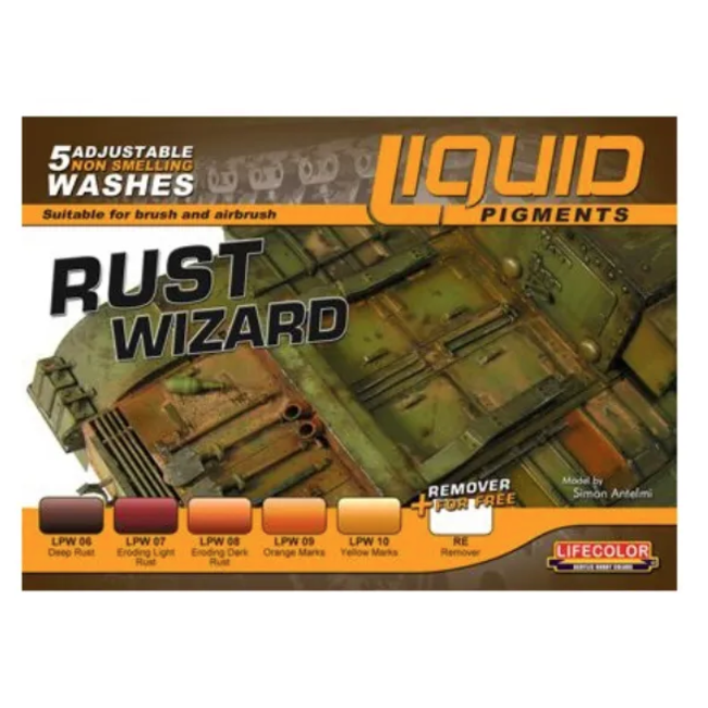 Lifecolour Liquid Pigments Rust Wizard x5 Set LC-LP02