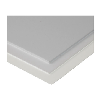 EVERGREEN EVERGREEN WHITE STYRENE SHEET .020" (0.5MM) 12" X 24"