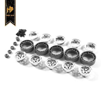 HOBBY PLUS Hobby Plus Internal Bead Lock Wheel Set (Chrome)