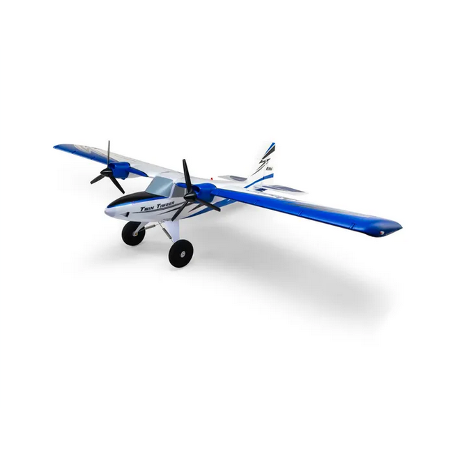 E-Flite Twin Timber 1.6m STOL RC Plane, BNF Basic