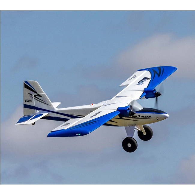 E-Flite Twin Timber 1.6m STOL RC Plane, BNF Basic