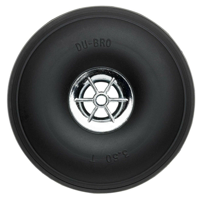 Dubro Chrome Wheel 2.25 Inch Pk2 LOW BOUNCE TYPE
