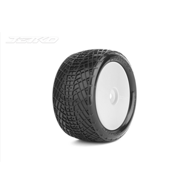 Jetko 1/10 Buggy 2&4WD Rear-POSITIVE/Dish/White Rim/Ultra 1 Soft [2007DWUSG] PRE MOUNTED
