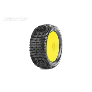 JETKO Jetko 1/10 Buggy 4WD Front-DESIRER/Dish/Yellow Rim/Ultra Soft 1 [2009DYUSG] PRE MOUNTED