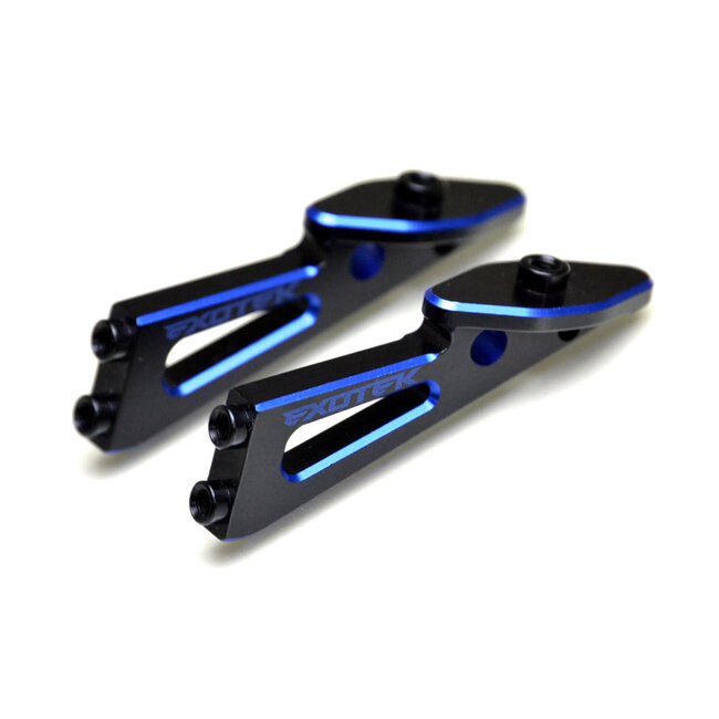 EXOTEK TEAM ASSOCIATED B6.3 B6.4 7075 WING MOUNTS, 2 color anodised 1 pair