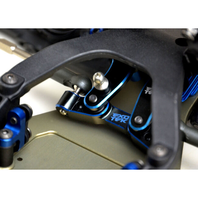 EXOTEK TEAM ASSOCIATED B6.3 T6 SC6 7075 STEERING RACK, 2 color anodized
