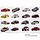 4D HO 1:87  ASSORTED PLASTIC MODEL CARS ASSORTED DESIGNS