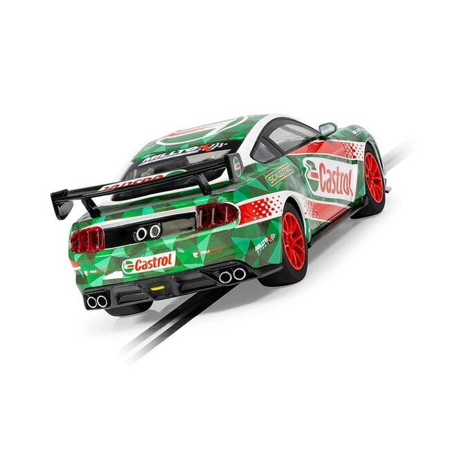 SCALEXTRIC FORD MUSTANG GT4 - CASTROL DRIFT CAR ( DISCONTINUED )