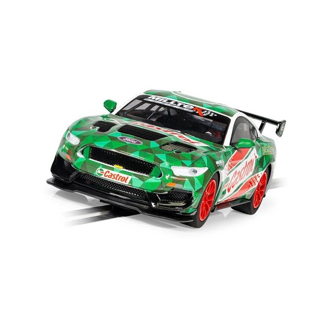 SCALEXTRIC FORD MUSTANG GT4 - CASTROL DRIFT CAR ( DISCONTINUED )