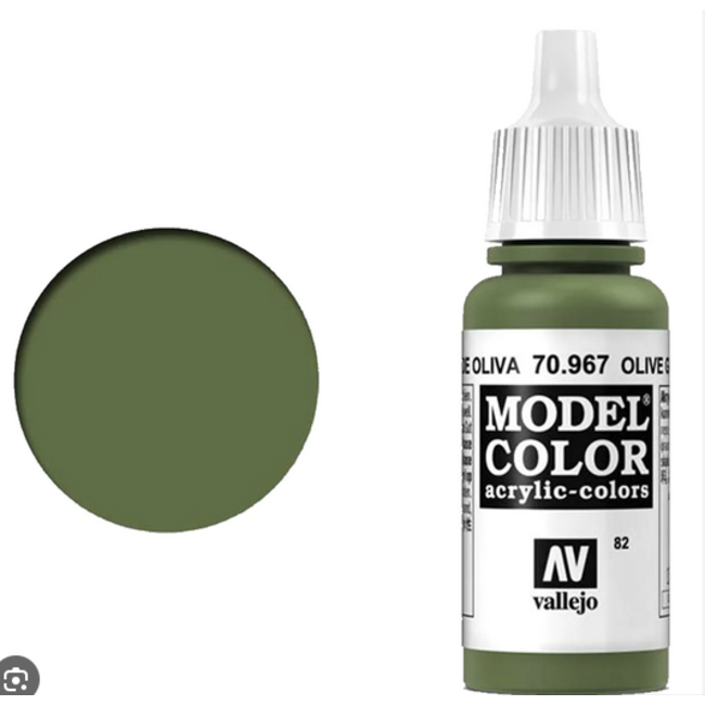 Vallejo 70.967 Model Colour Olive Green 17 ml Acrylic Paint