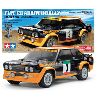 TAMIYA RC Fiat 131 Abarth Rally MF-01X ChassiS  1/10 KIT NO ESC INCLUDED REQUIRES TX, RX, ESC, BATTERY CHARGER & PAINT