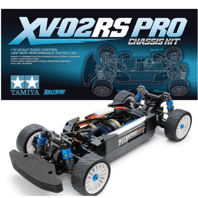 TAMIYA RC XV-02RS Pro Chassis Kit High Performance Racing Car Chassis 1/10 Scale