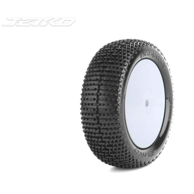 Jetko 1/10 Buggy 2WD Front-DESIRER/Dish/WHITE Rim/Ultra Soft 1 [JKO2008DWUSG] PRE MOUNTED