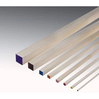 BALSA PRB 4840 BALSA SQ 3 X 3 X 1220  1/8 X 1/8 X 48  GREEN