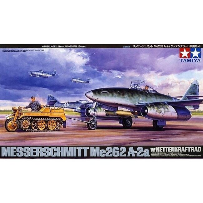 TAMIYA ME262 A-2A W/KETTENKRAFTRAD