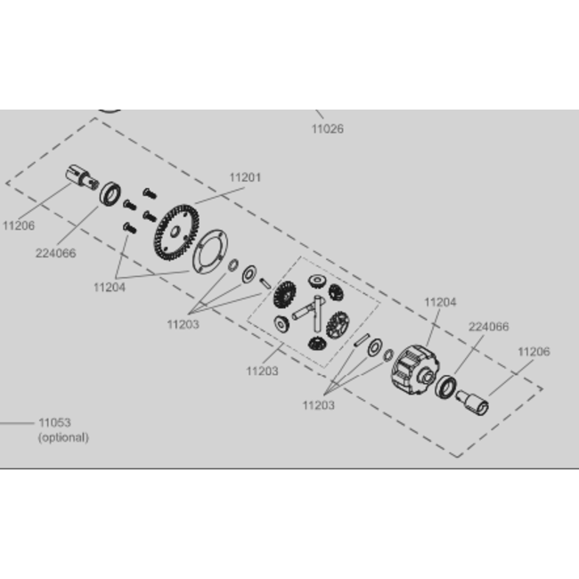 HOBAO 10SC FRONT OR REAR DIFF