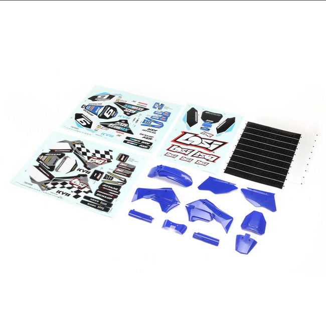 Losi Blue Plastics with Wraps, ProMoto-MX