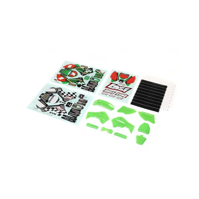 Losi Green Plastics with Wraps, ProMoto-MX