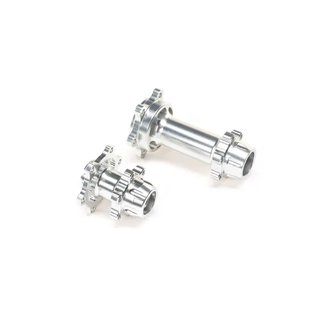 LOSI Losi Aluminium Hub Set, Machined, SILVER, ProMoto-MX