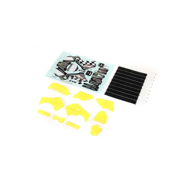Losi Yellow Plastics with Wraps, ProMoto-MX
