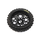 Losi Dunlop MX53 Rear Tyre Mounted with Black Wheel, ProMoto-MX