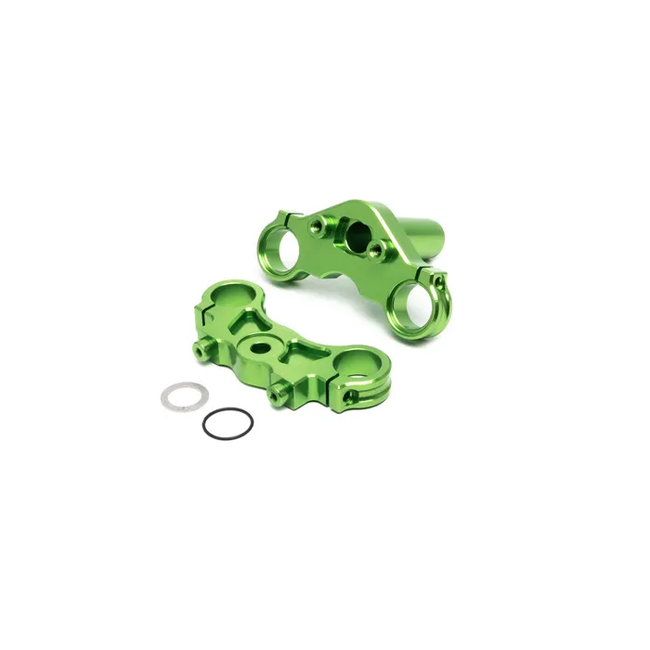 Losi Aluminium Triple Clamp Set, Green, ProMoto-MX