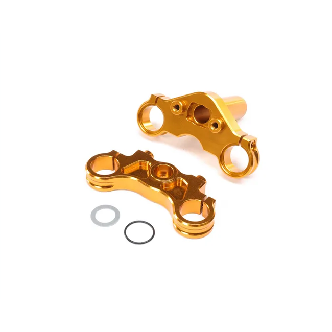 Losi Aluminium Triple Clamp Set, Gold, ProMoto-MX