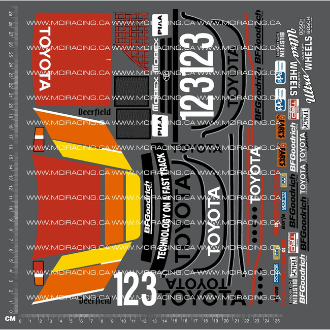 MCI  1/10TH TAM 58136 - TOYOT PRERUNNER TRUCK DECALS