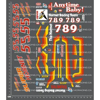 MCI REPRODUCTION DECALS MCI 1/10TH SUPER HORNET - AMPRO EDITION DECALS¬†