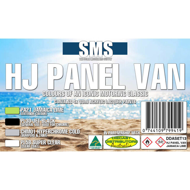 SMS HJ PANEL VAN COLOUR SET - JAMAICA LIME
