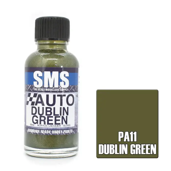 SMS PAINTS SMS PA11 Auto Colour DUBLIN GREEN 30ml
