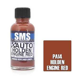 SMS PAINTS SMS PA14 Auto Colour HOLDEN ENGINE RED 30ml