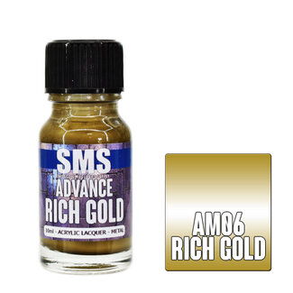 SMS PAINTS SMS Advance Metallic RICH GOLD 10ml