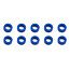 TEAM ASSOCIATED Ballstud Washers, 5.5x3.0x2.0 mm, blue aluminum